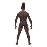 Male Power Sexagon Micro V Thong Blue for Men Mens G-Strings